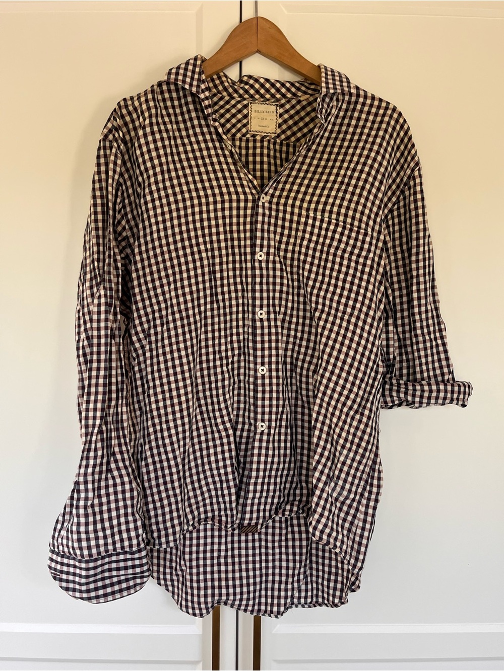 Billy Reid Gingham Button-Up Shirt